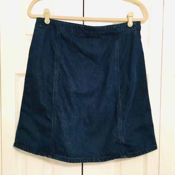 🦚 🦚 ANTHROPOLOGIE | Pilcro Button Down Denim Skirt - Picture 4 of 8